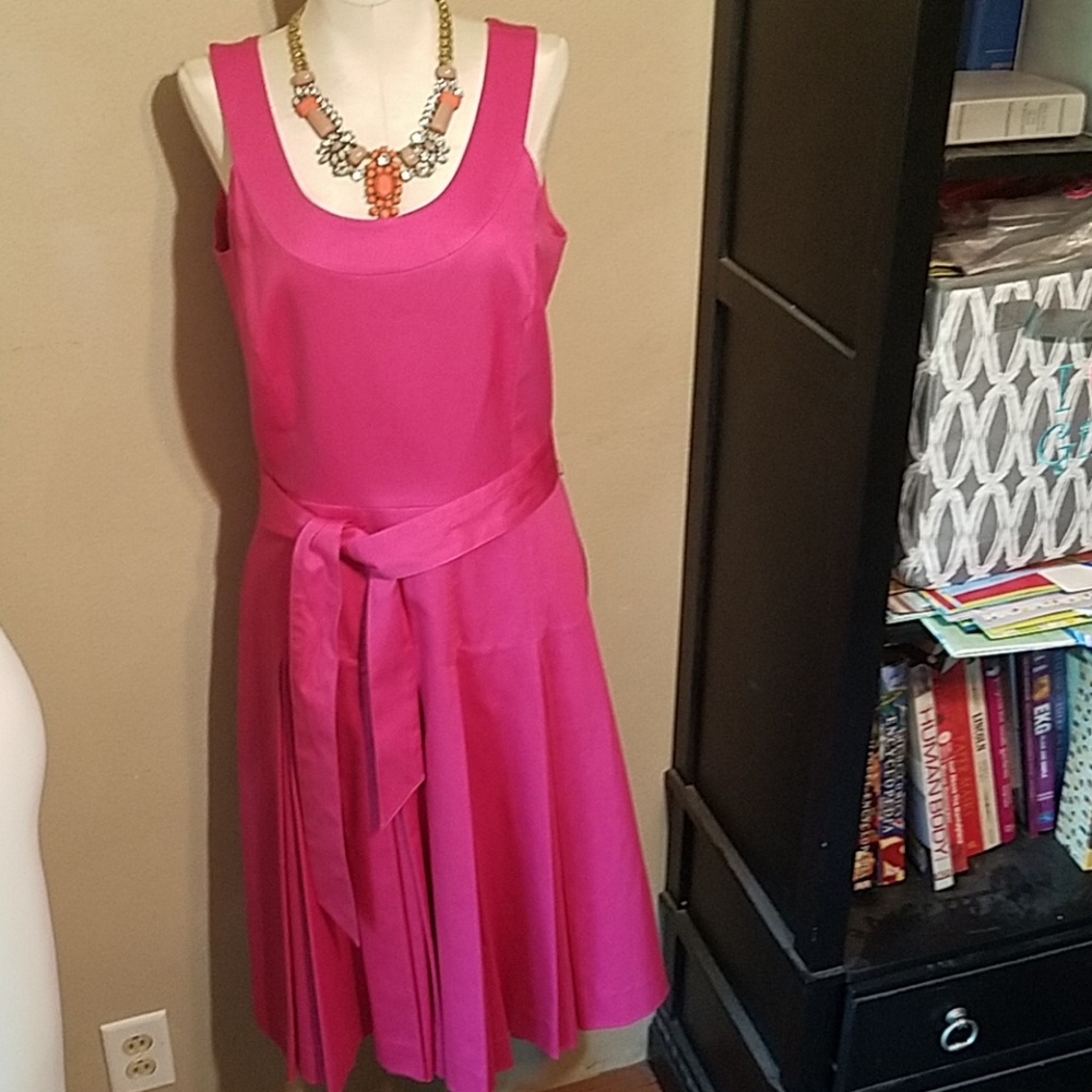 NWOT hot pink A- line Calvin Klein dress